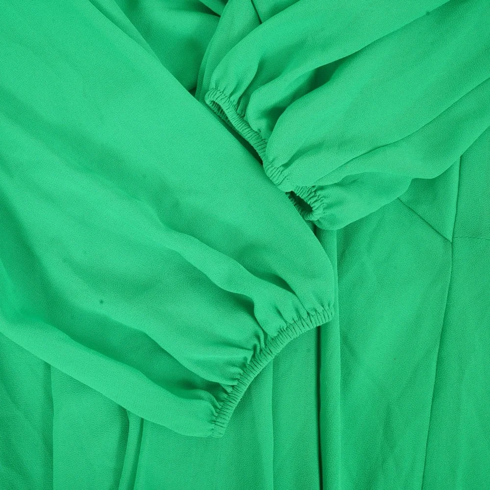 NWT Gorgeous $145 Lauren Ralph Lauren Green Light Long Sleeve Dress Size 10 - Picture 4 of 8